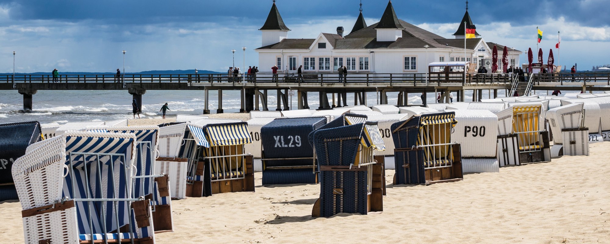Seebrücke in Ahlbeck auf der Insel Usedom