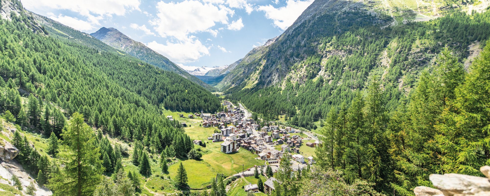 Blick auf Saas-Almagell