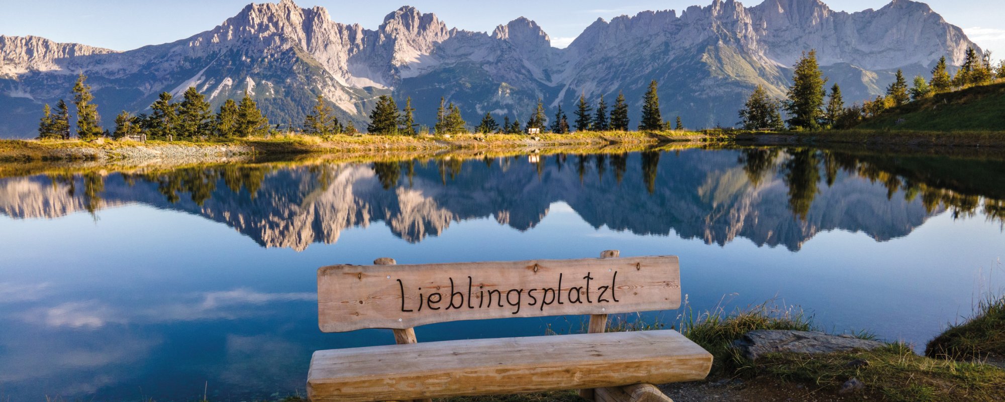Sommer Panorama Wilder Kaiser Astbergsee