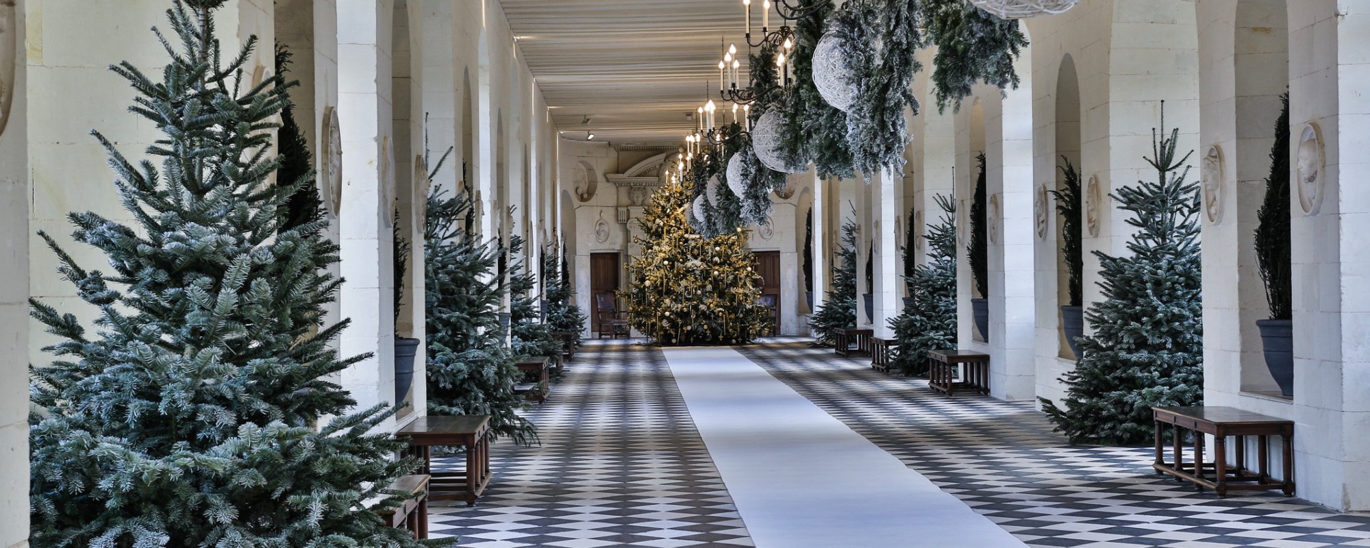 Schloss Chenonceau an Weihnachten