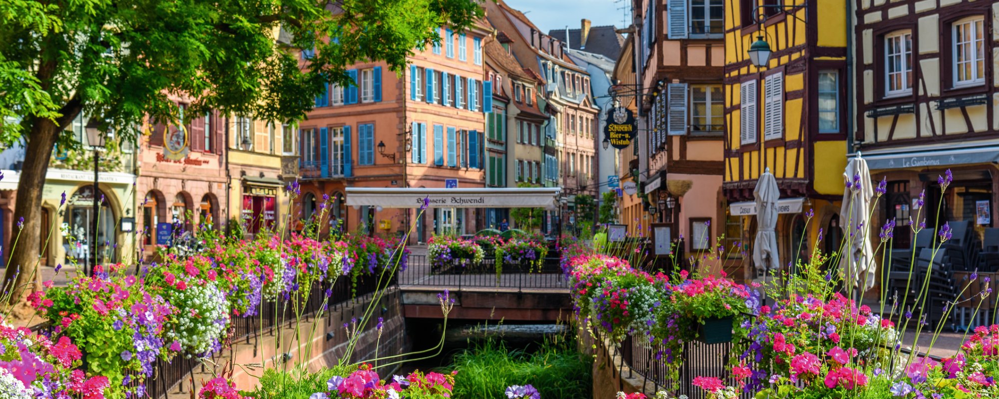 Blühende Altstadt von Colmar