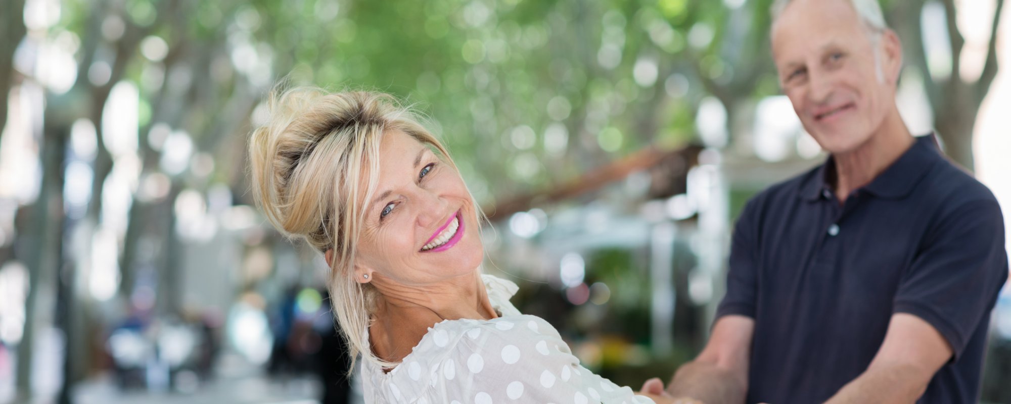 Happy young at heart mature couple