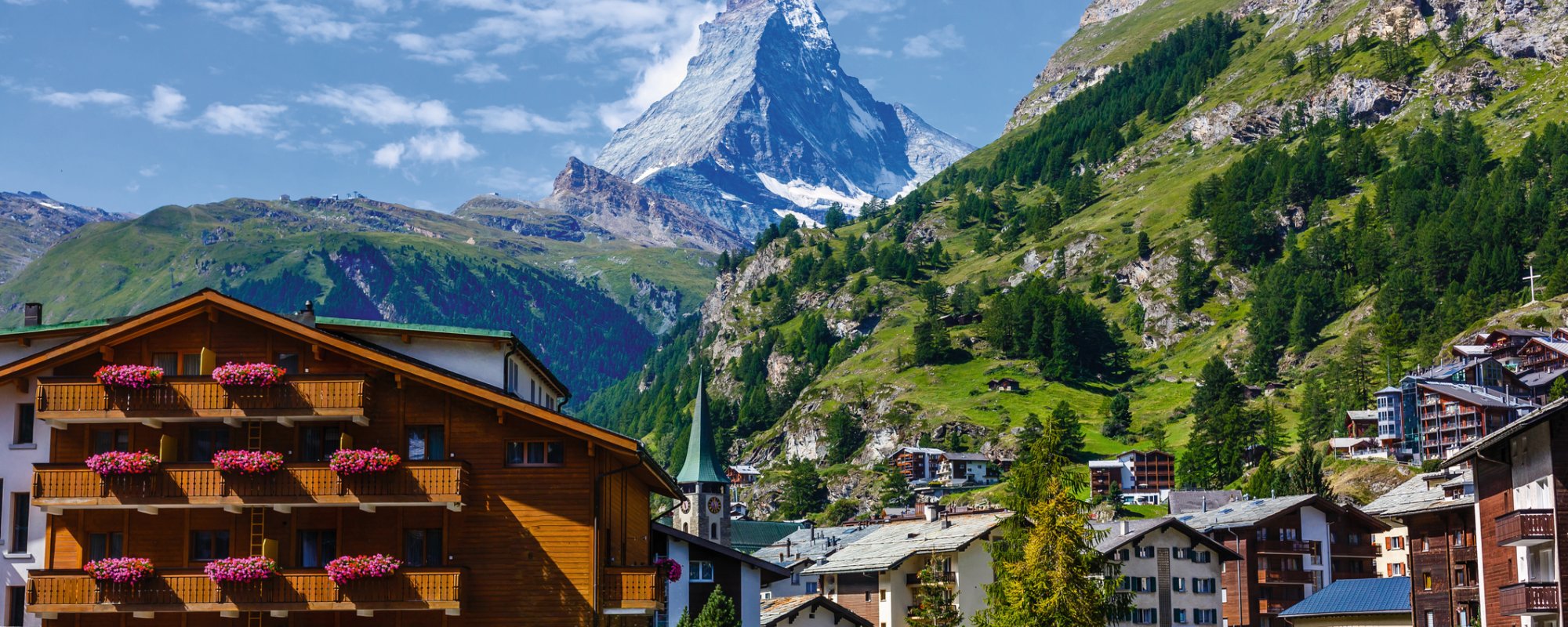 Zermatt am Fuße des Matterhorn