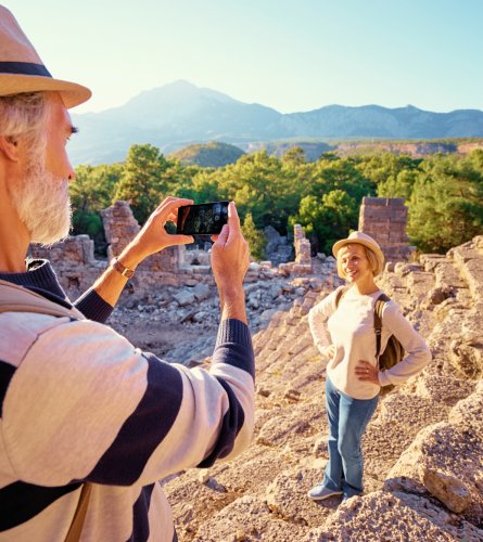 Paar macht Sightseeing 